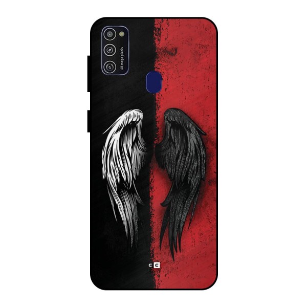 Angle Demon Wings Metal Back Case for Galaxy M21