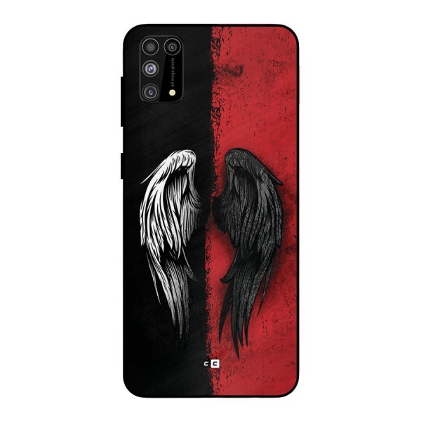 Angle Demon Wings Metal Back Case for Galaxy M31