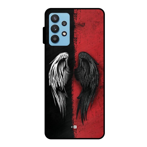 Angle Demon Wings Metal Back Case for Galaxy M32 5G