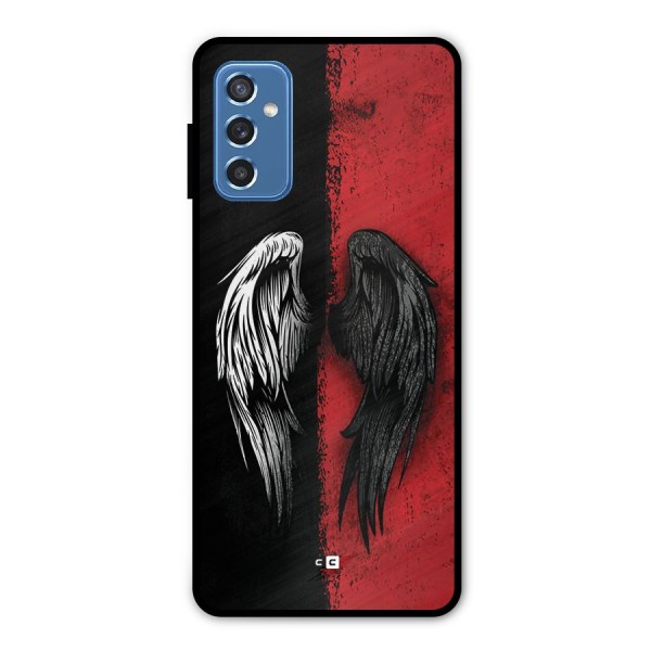 Angle Demon Wings Metal Back Case for Galaxy M52 5G