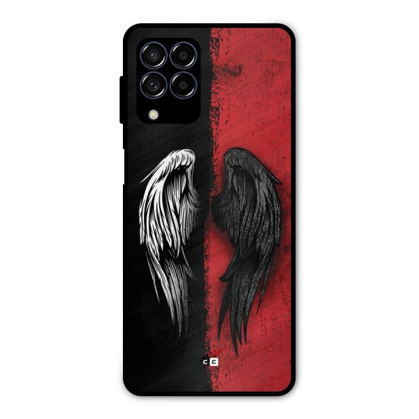 Angle Demon Wings Metal Back Case for Galaxy M53 5G