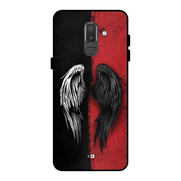 Angle Demon Wings Metal Back Case for Galaxy On8 (2018)