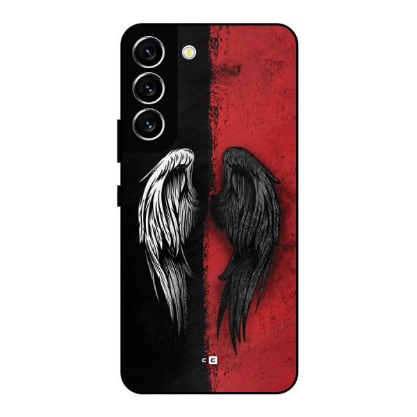 Angle Demon Wings Metal Back Case for Galaxy S22 5G