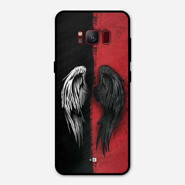 Angle Demon Wings Metal Back Case for Galaxy S8