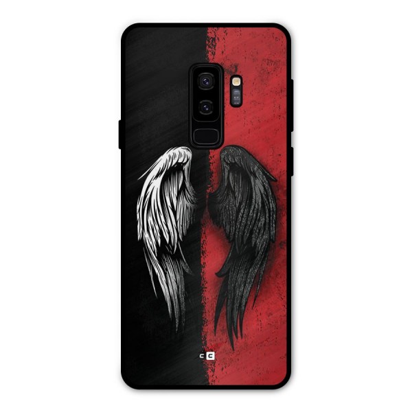 Angle Demon Wings Metal Back Case for Galaxy S9 Plus