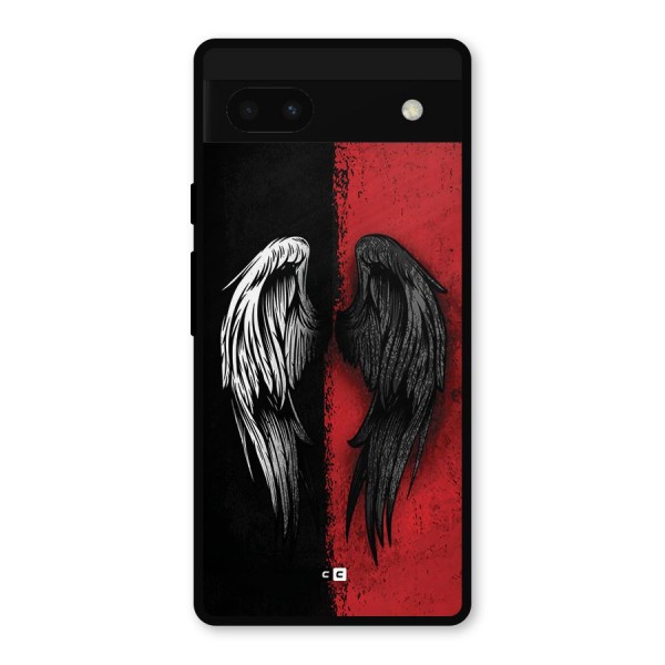 Angle Demon Wings Metal Back Case for Google Pixel 6a