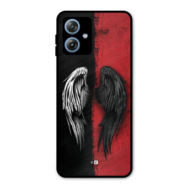 Angle Demon Wings Metal Back Case for Moto G54