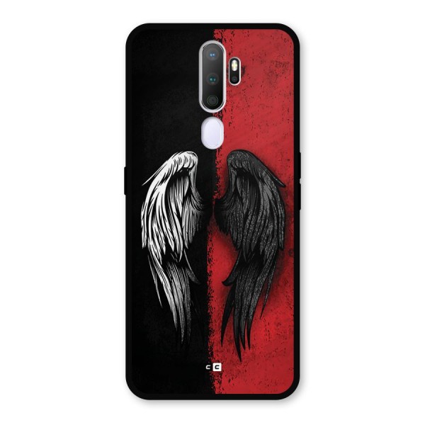 Angle Demon Wings Metal Back Case for Oppo A5 (2020)