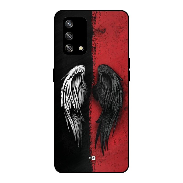 Angle Demon Wings Metal Back Case for Oppo F19