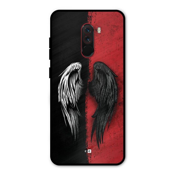 Angle Demon Wings Metal Back Case for Poco F1