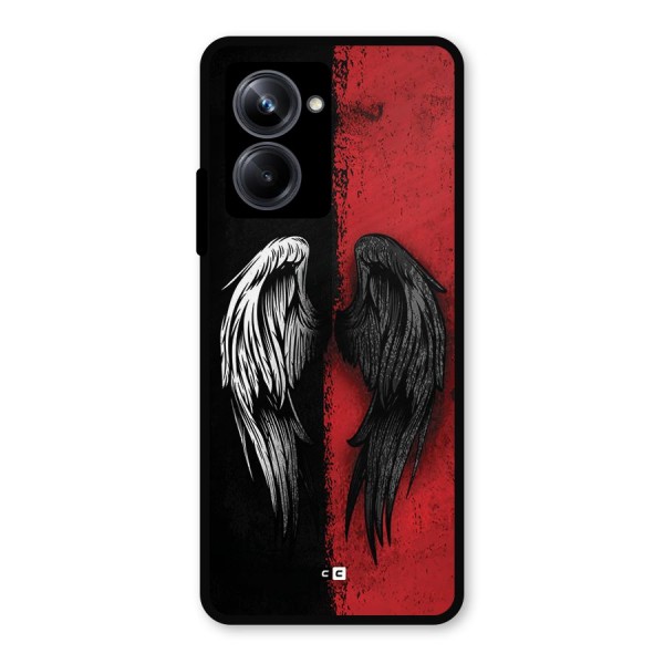 Angle Demon Wings Metal Back Case for Realme 10 Pro