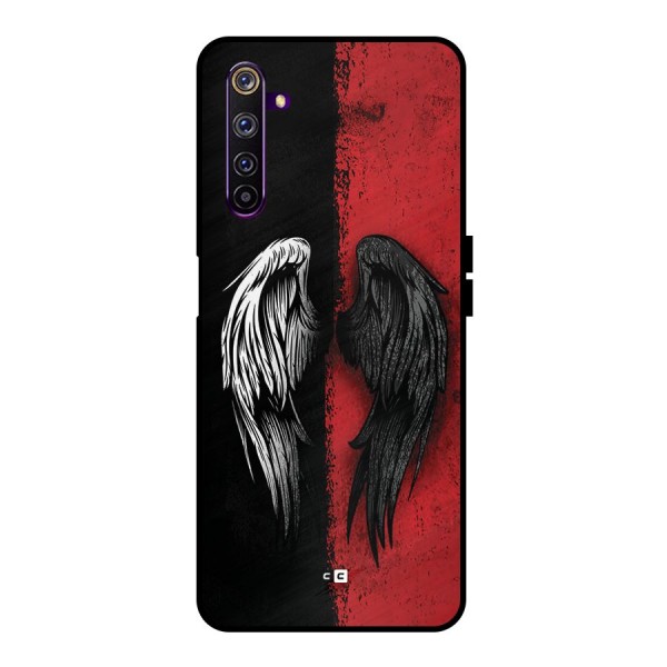 Angle Demon Wings Metal Back Case for Realme 6 Pro