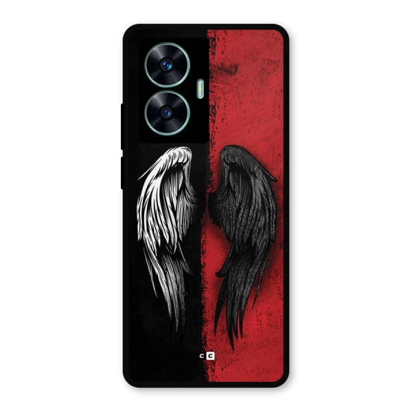 Angle Demon Wings Metal Back Case for Realme C55