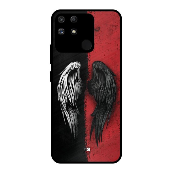 Angle Demon Wings Metal Back Case for Realme Narzo 50A