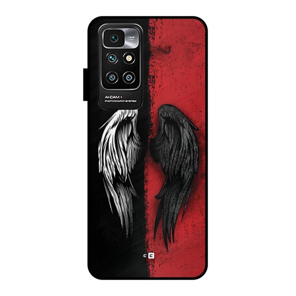 Angle Demon Wings Metal Back Case for Redmi 10 Prime