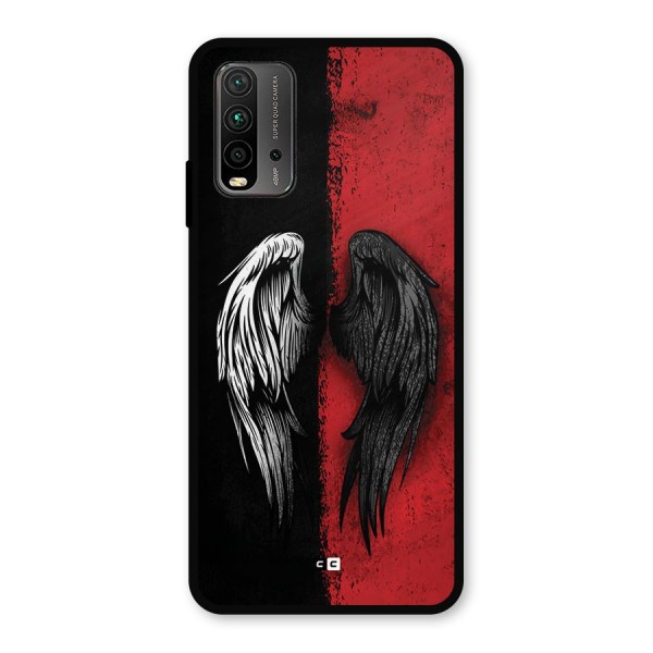 Angle Demon Wings Metal Back Case for Redmi 9 Power