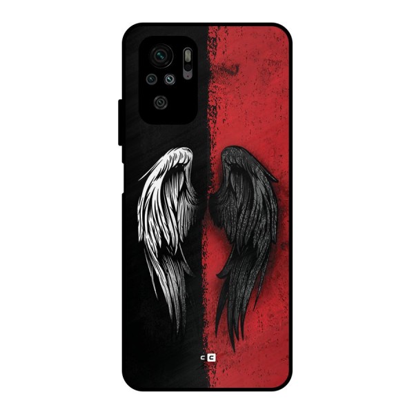 Angle Demon Wings Metal Back Case for Redmi Note 10