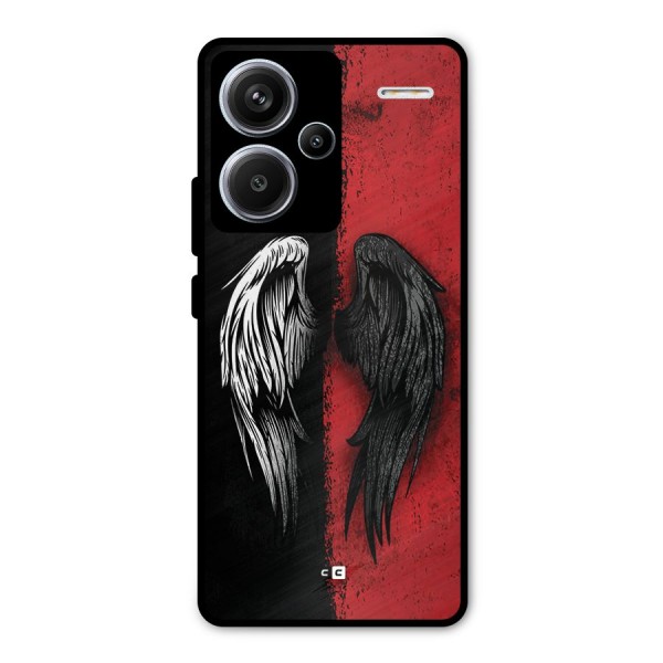 Angle Demon Wings Metal Back Case for Redmi Note 13 Pro Plus