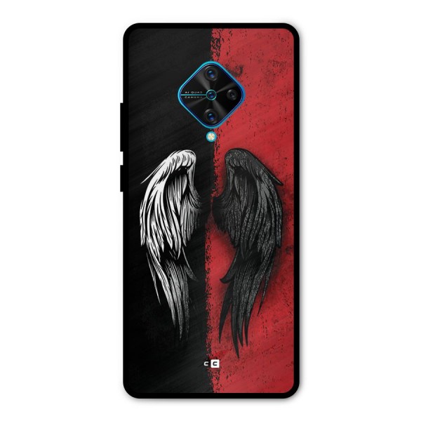 Angle Demon Wings Metal Back Case for Vivo S1 Pro