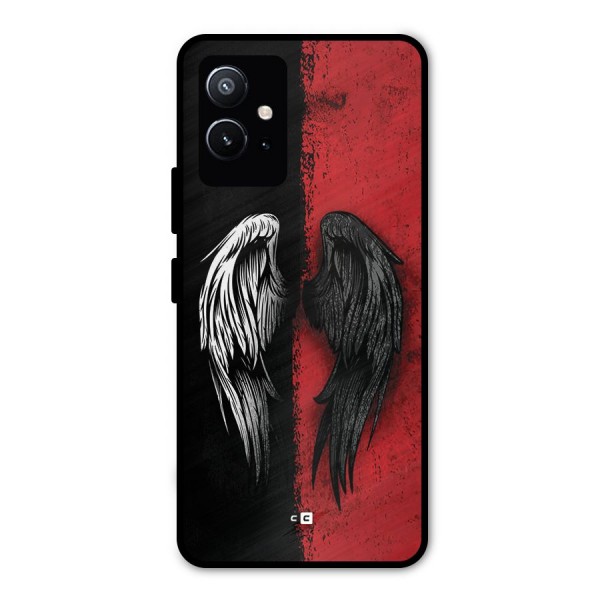 Angle Demon Wings Metal Back Case for Vivo T1 5G