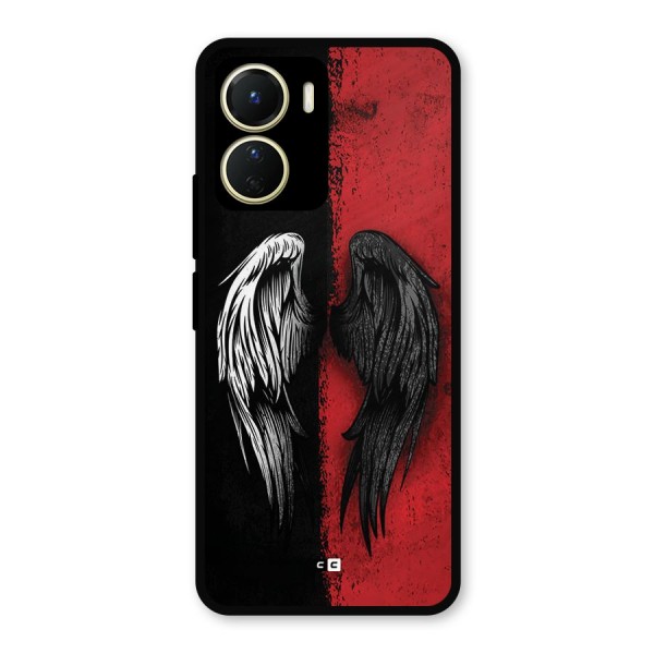 Angle Demon Wings Metal Back Case for Vivo T2x