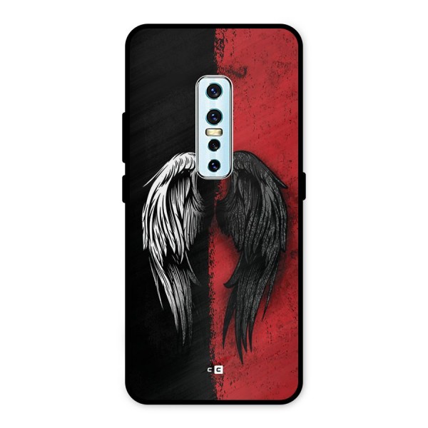 Angle Demon Wings Metal Back Case for Vivo V17 Pro