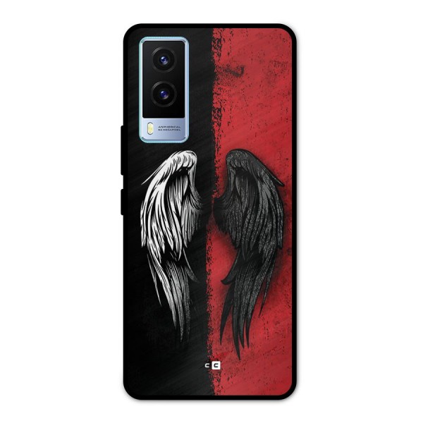 Angle Demon Wings Metal Back Case for Vivo V21e 5G