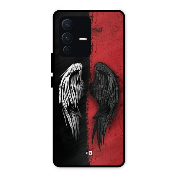 Angle Demon Wings Metal Back Case for Vivo V23 5G