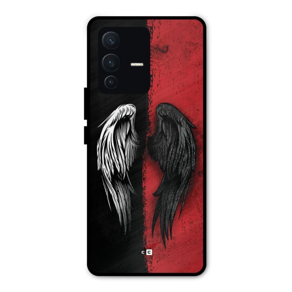 Angle Demon Wings Metal Back Case for Vivo V23 Pro