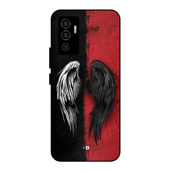 Angle Demon Wings Metal Back Case for Vivo V23e