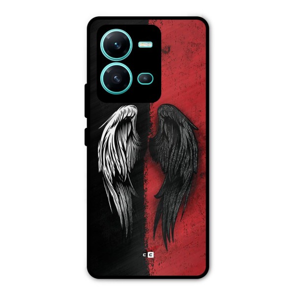 Angle Demon Wings Metal Back Case for Vivo V25