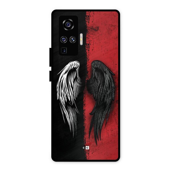 Angle Demon Wings Metal Back Case for Vivo X50 Pro