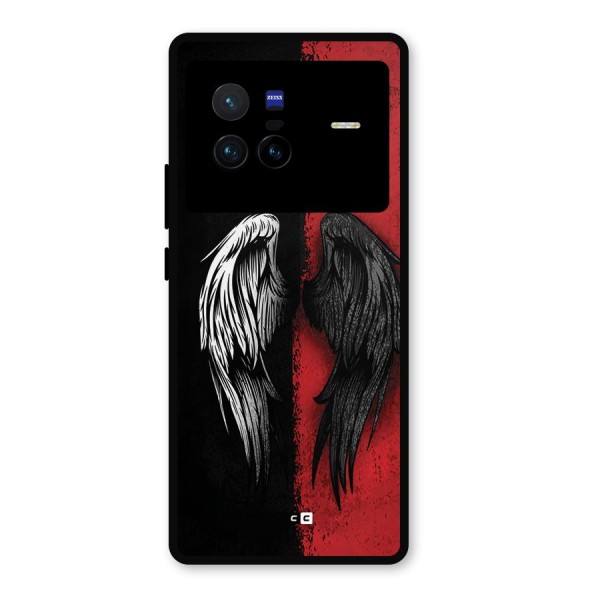 Angle Demon Wings Metal Back Case for Vivo X80