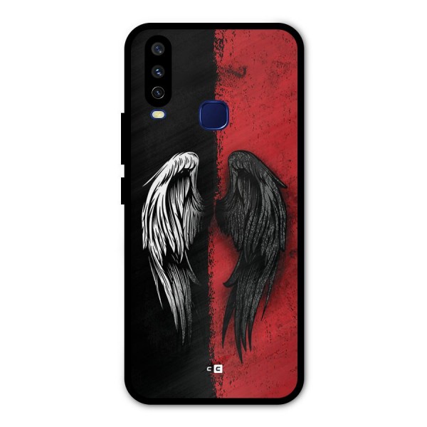 Angle Demon Wings Metal Back Case for Vivo Y12