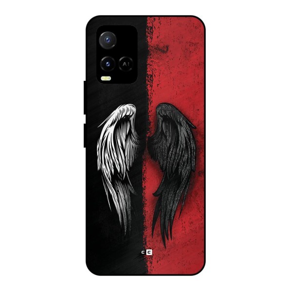 Angle Demon Wings Metal Back Case for Vivo Y21