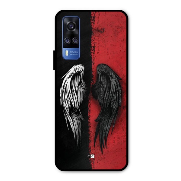 Angle Demon Wings Metal Back Case for Vivo Y31