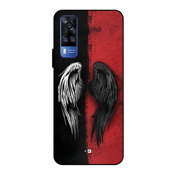 Angle Demon Wings Metal Back Case for Vivo Y51