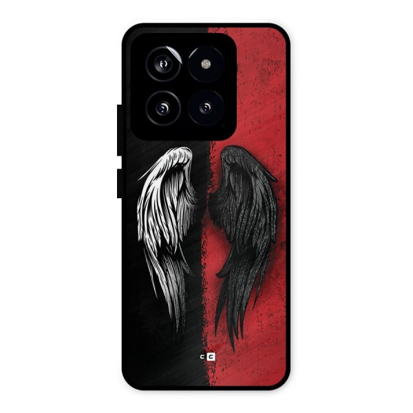 Angle Demon Wings Metal Back Case for Xiaomi 14