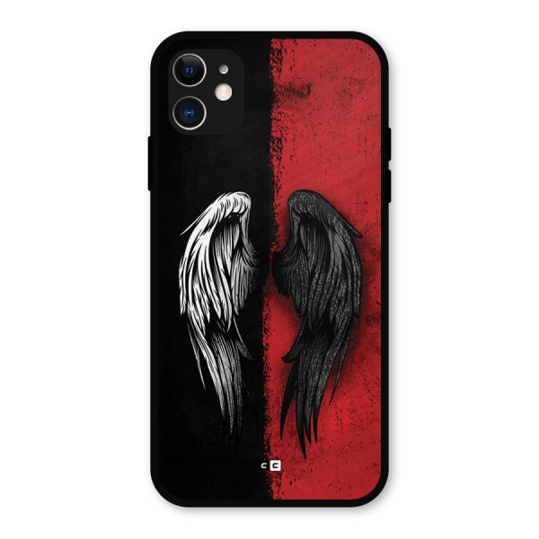 Angle Demon Wings Metal Back Case for iPhone 11