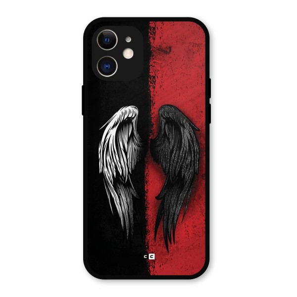 Angle Demon Wings Metal Back Case for iPhone 12