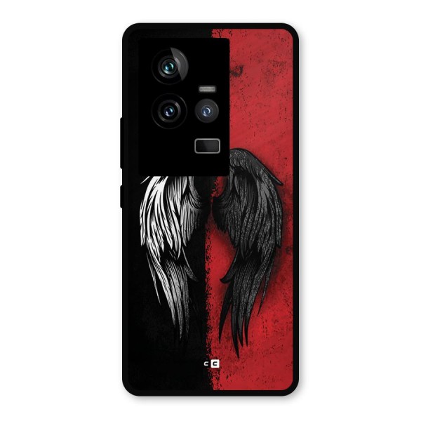 Angle Demon Wings Metal Back Case for iQOO 11 5G