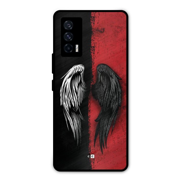 Angle Demon Wings Metal Back Case for iQOO 7 5G