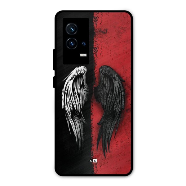 Angle Demon Wings Metal Back Case for iQOO 9 5G