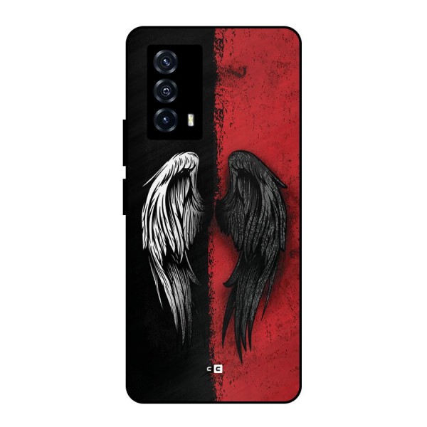 Angle Demon Wings Metal Back Case for iQOO Z5