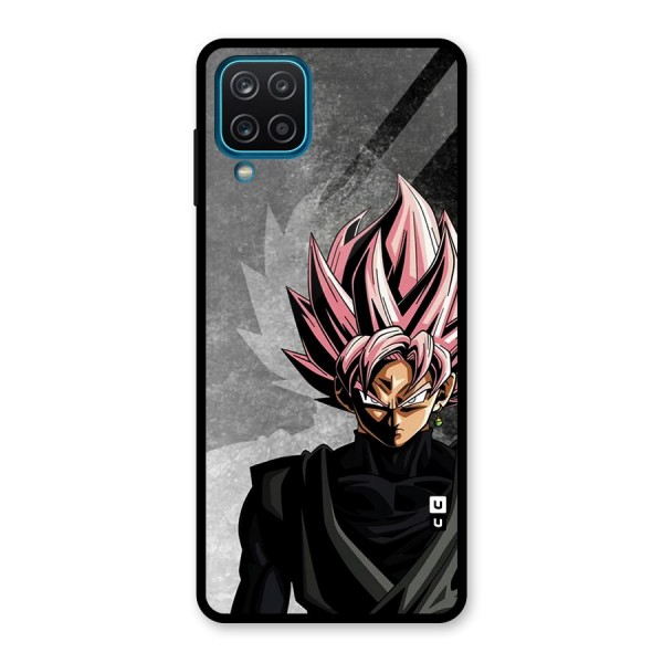 Angry Goku Glass Back Case for Galaxy A12