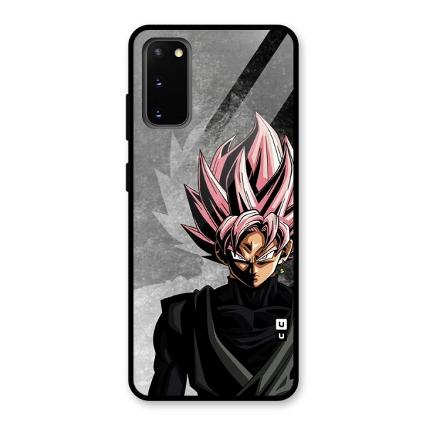 Angry Goku Glass Back Case for Galaxy S20