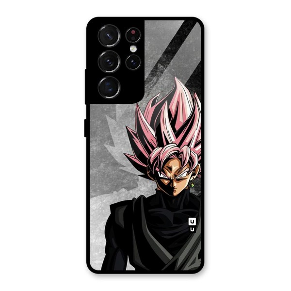 Angry Goku Glass Back Case for Galaxy S21 Ultra 5G