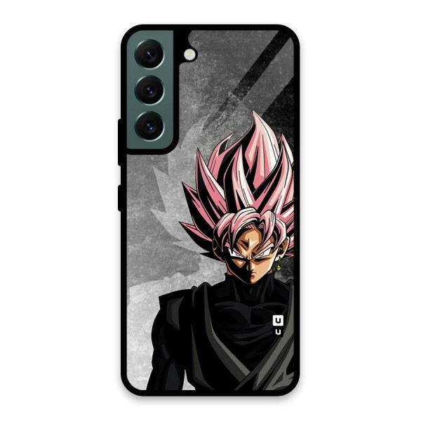 Angry Goku Glass Back Case for Galaxy S22 5G