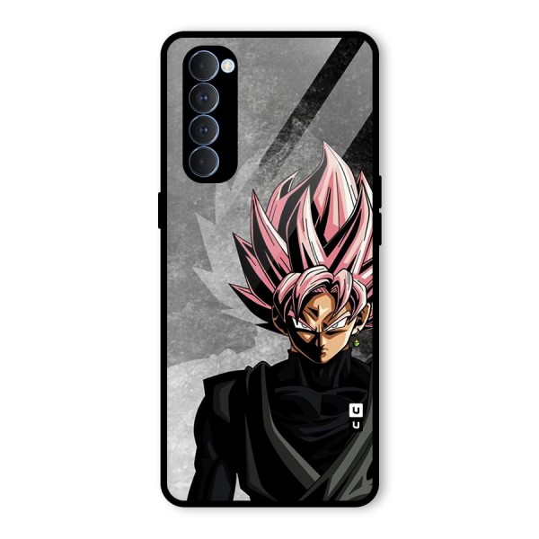 Angry Goku Glass Back Case for Oppo Reno4 Pro