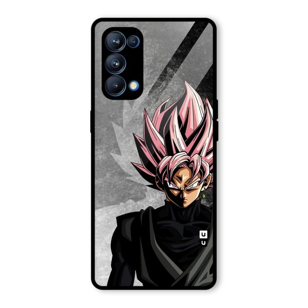 Angry Goku Glass Back Case for Oppo Reno5 Pro 5G